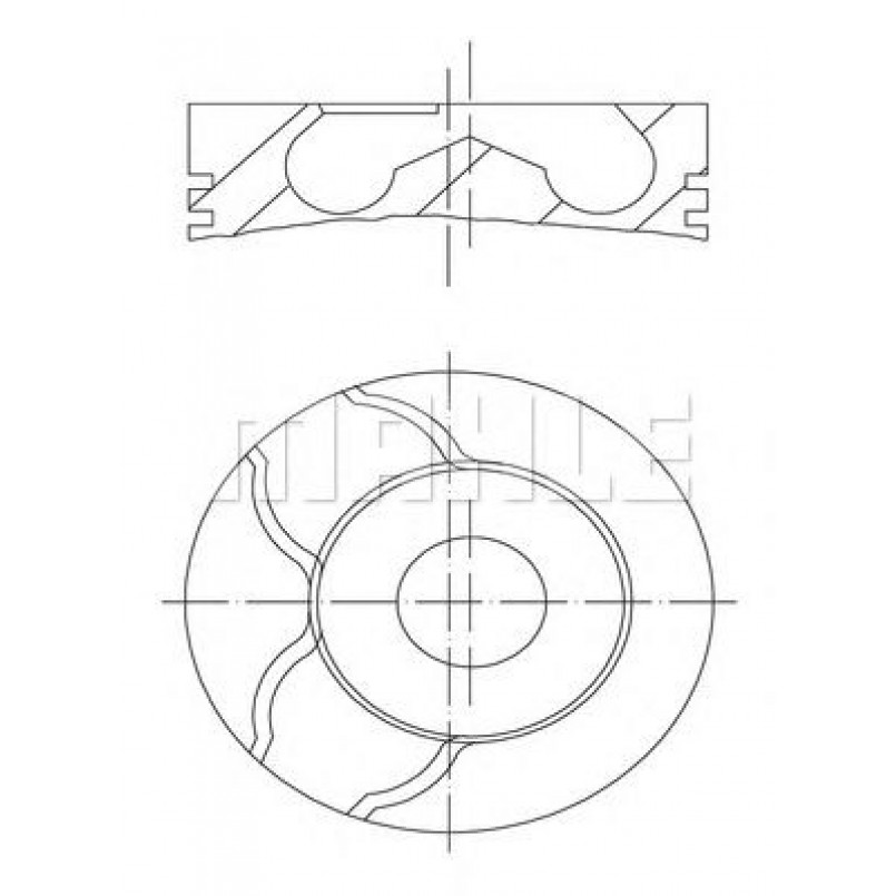 0215801  Mahle - Поршень (комплект)